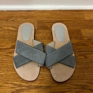 Zara Basic Collection Women’s Grey Flat Sandals Size 40